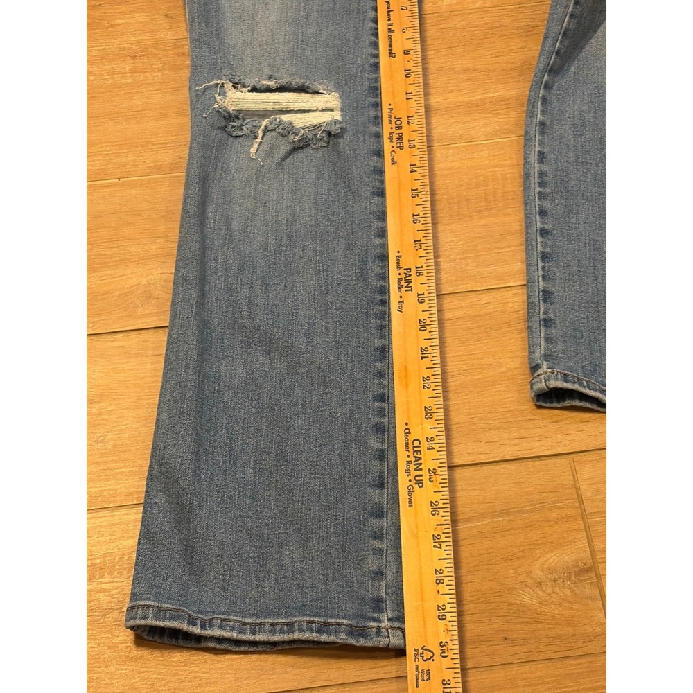 Judy Blue High Waist Distressed Wide Leg Jeans Medium Wash Size 3/26‎ - Picture 7 of 10